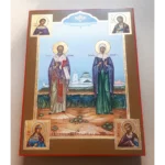 Икона Николай Чудотворец и Наталья Никомидийская